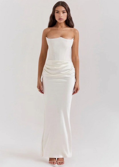 Junio ​​| Vestido largo sin tirantes
