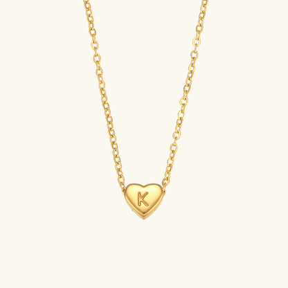 Hart™ | Ketting met Hartvormige Hanger en Initiaal