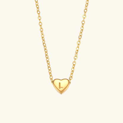 Hart™ | Ketting met Hartvormige Hanger en Initiaal