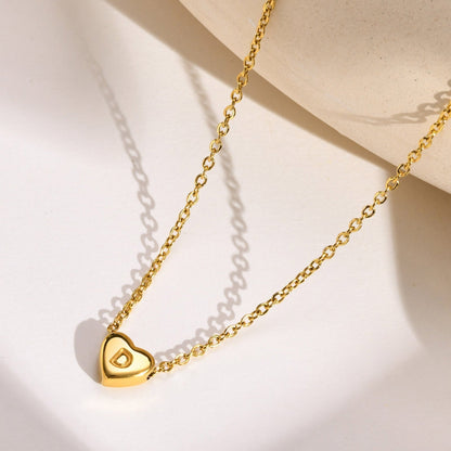 Hart™ | Ketting met Hartvormige Hanger en Initiaal
