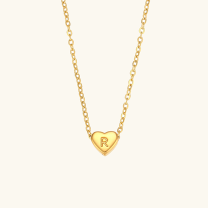 Hart™ | Ketting met Hartvormige Hanger en Initiaal