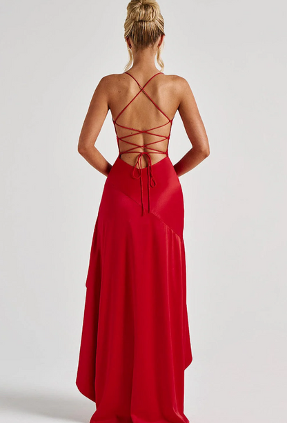 Samira – Vestido Largo con Espalda Descubierta