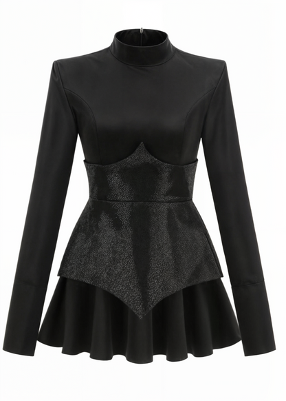 Charlotte | Mini Dress with Sequin Patches