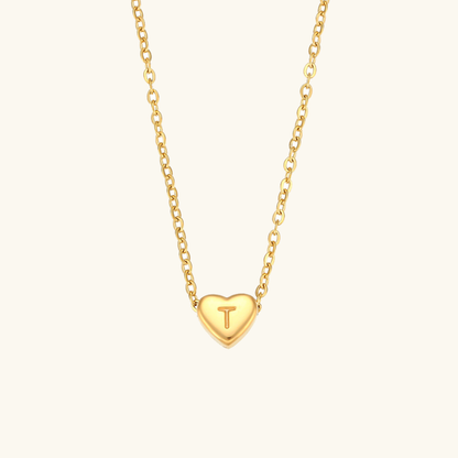 Hart™ | Ketting met Hartvormige Hanger en Initiaal