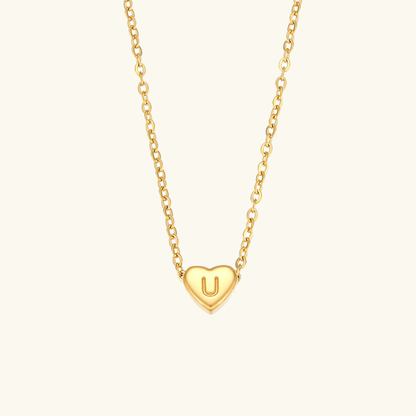 Hart™ | Ketting met Hartvormige Hanger en Initiaal