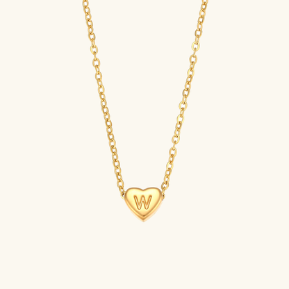 Hart™ | Ketting met Hartvormige Hanger en Initiaal