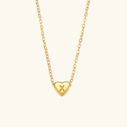 Hart™ | Ketting met Hartvormige Hanger en Initiaal