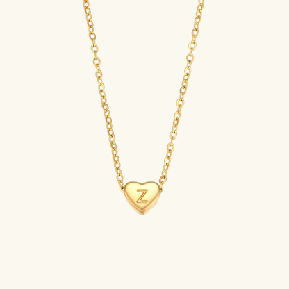 Hart™ | Ketting met Hartvormige Hanger en Initiaal