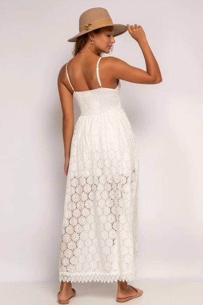Nina™ Chique Vestido Blanco de Ibiza