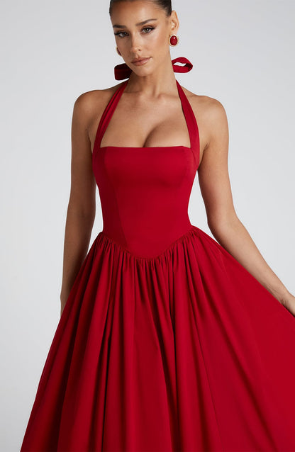 Cressida – Vestido Midi de Elegancia Natural
