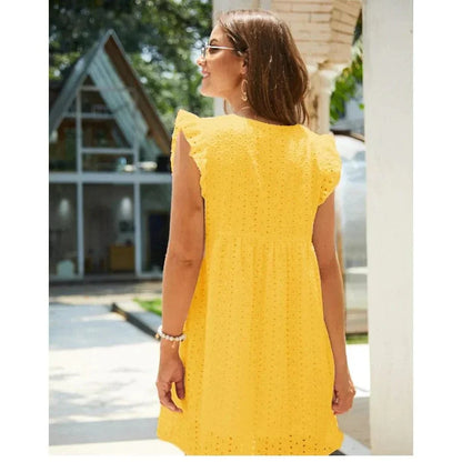 Minou™ - Vestido Hippie Amarillo