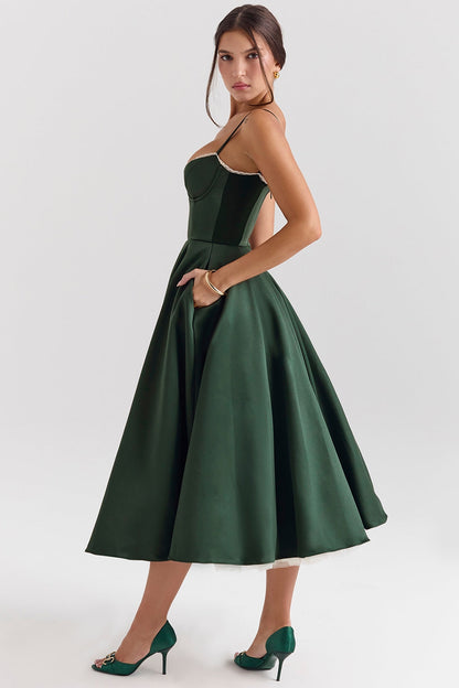Cindy – Vestido Midi de Tul con Toque Romántico