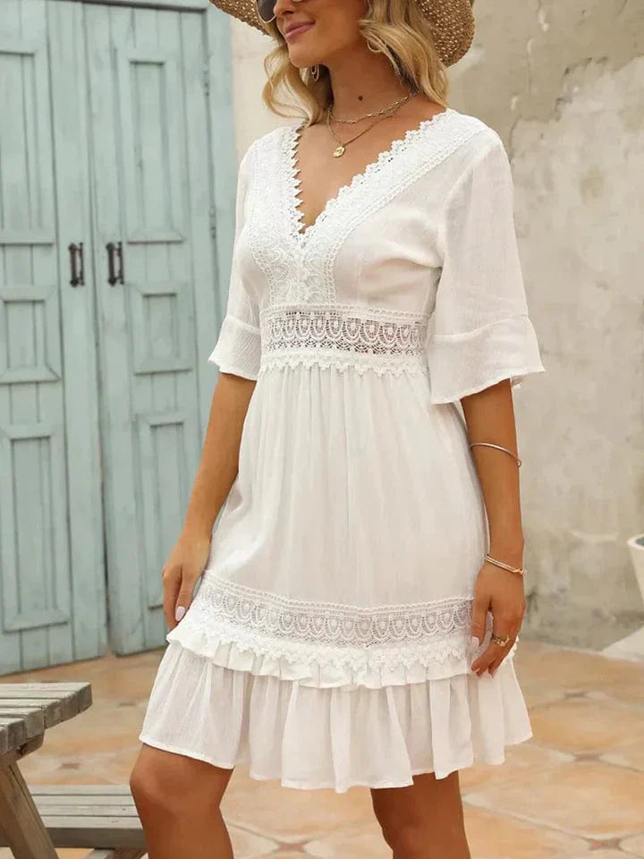 Linde™ - Vestido de Playa Blanco