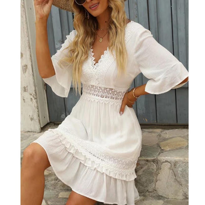 Linde™ - Vestido de Playa Blanco
