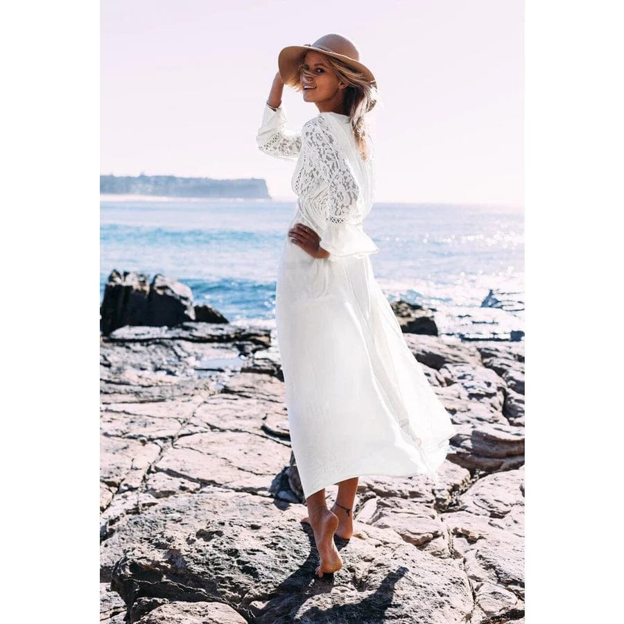 Jasmijn™ - Maxi Vestido Blanco de Ibiza