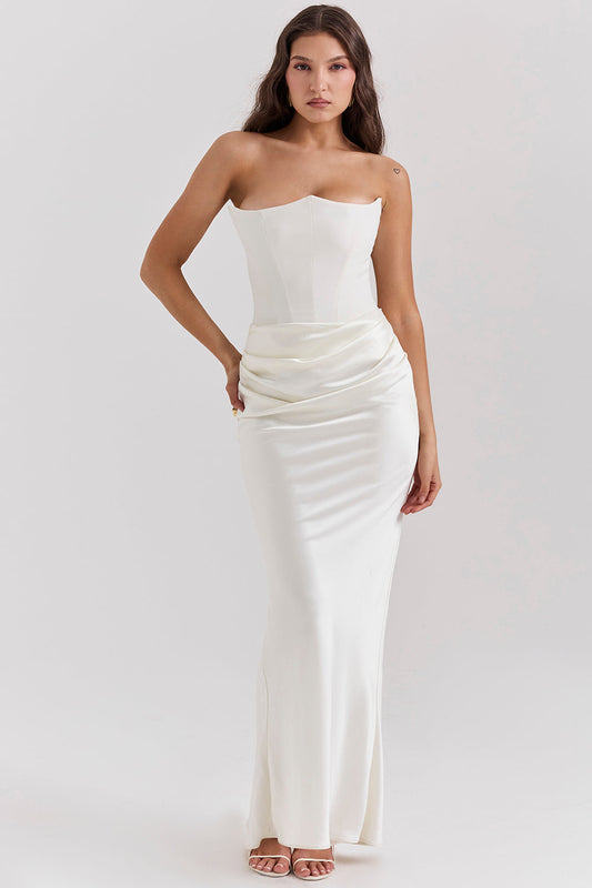 Renata – Vestido Largo con Corset y Estilo Elegante