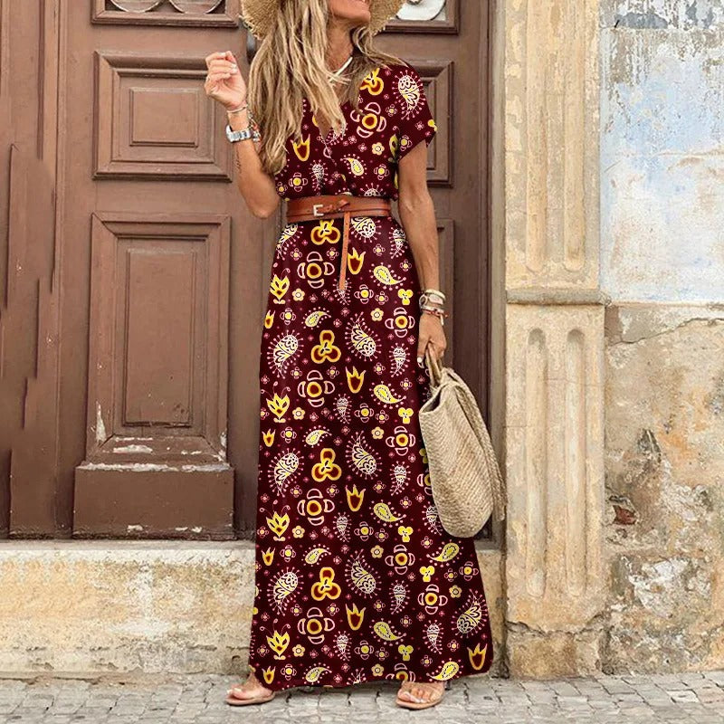 Marith™ - Maxi Ibiza Dress - Incluye cinturón