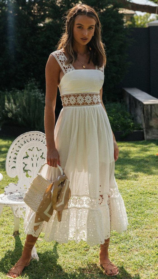 Janette™ - Vestido Bohemio Blanco